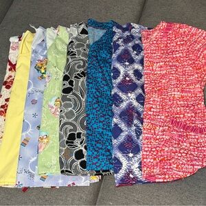 Lot of 8 Scrub Tops